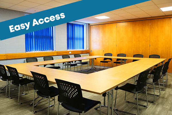 Easy access to Hafren Conference rooms